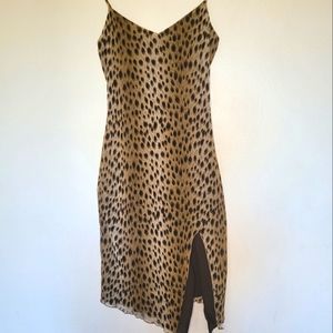 Leopard Print Sleeveless Dress Size S